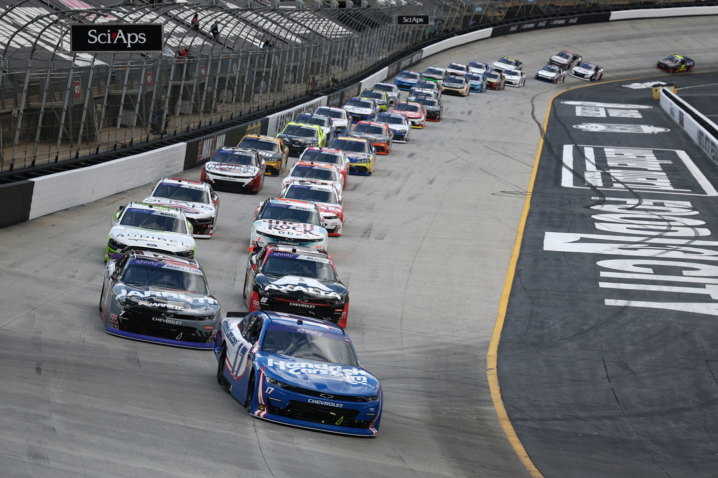 Kyle Larson in Briston Xfinity race